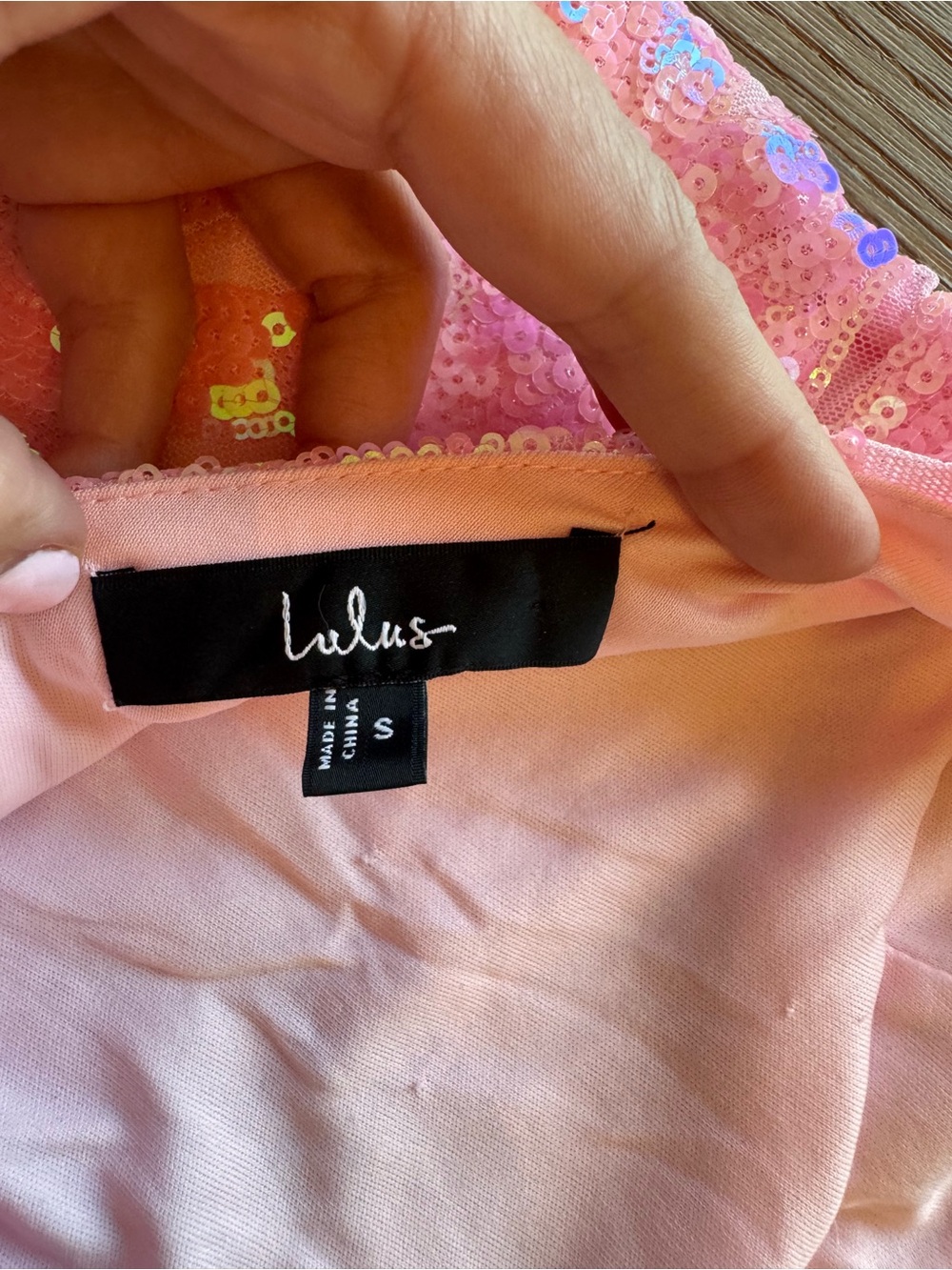 Lulus Sosie Light Pink Sequin Halter Mini Dress - Picture 8 of 8